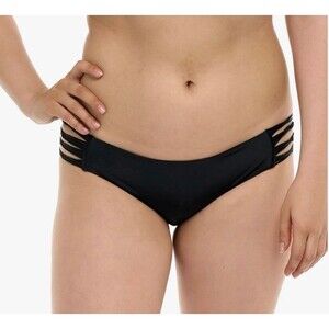 Body Glove Ruby Low-Rise Multi Loop Swim Bottom Size M Black New With Tags